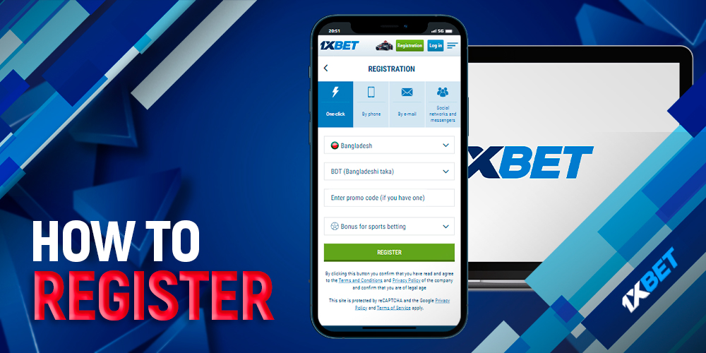 1xBet App Registration